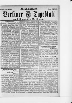Berliner Tageblatt und Handels-Zeitung vom 16.07.1901