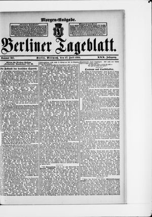 Berliner Tageblatt und Handels-Zeitung vom 17.07.1901