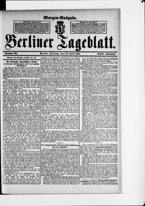 Berliner Tageblatt und Handels-Zeitung vom 19.07.1901