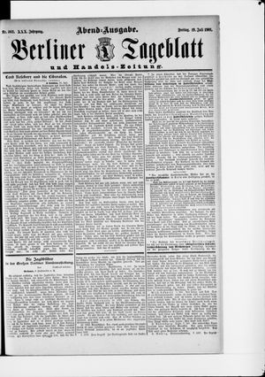 Berliner Tageblatt und Handels-Zeitung vom 19.07.1901