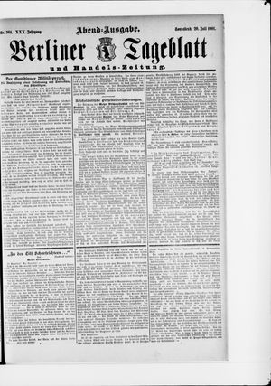 Berliner Tageblatt und Handels-Zeitung vom 20.07.1901
