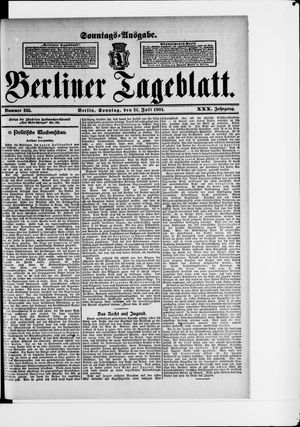 Berliner Tageblatt und Handels-Zeitung vom 21.07.1901