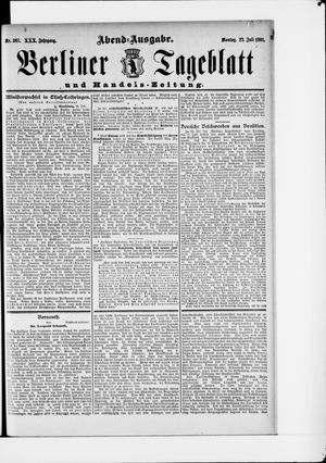Berliner Tageblatt und Handels-Zeitung on Jul 22, 1901
