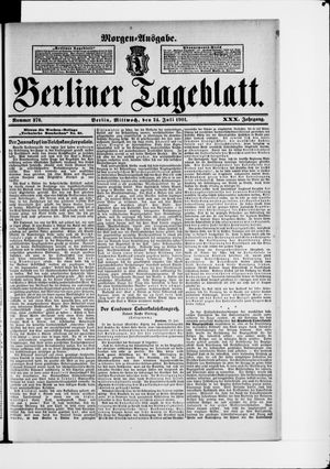 Berliner Tageblatt und Handels-Zeitung vom 24.07.1901