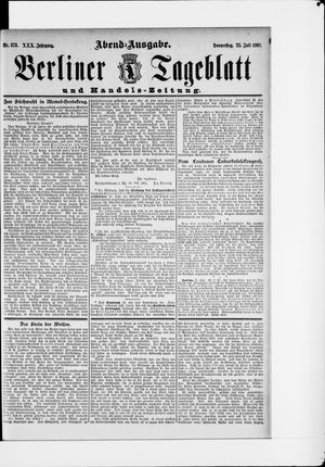 Berliner Tageblatt und Handels-Zeitung vom 25.07.1901