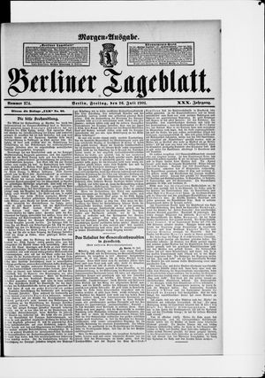 Berliner Tageblatt und Handels-Zeitung vom 26.07.1901