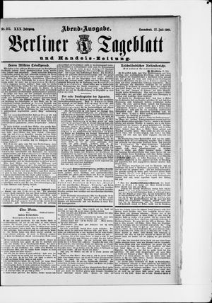 Berliner Tageblatt und Handels-Zeitung vom 27.07.1901