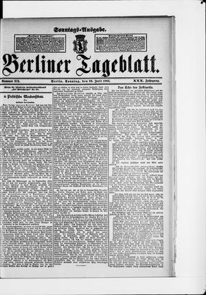 Berliner Tageblatt und Handels-Zeitung vom 28.07.1901