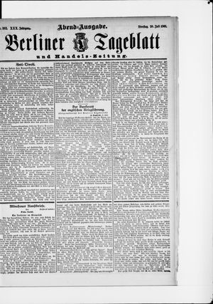 Berliner Tageblatt und Handels-Zeitung vom 30.07.1901
