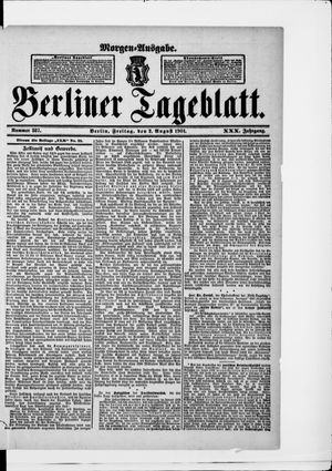 Berliner Tageblatt und Handels-Zeitung vom 02.08.1901