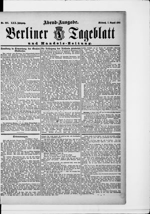 Berliner Tageblatt und Handels-Zeitung vom 07.08.1901