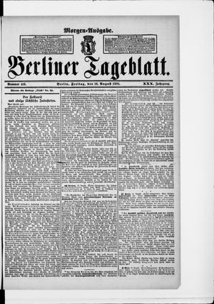 Berliner Tageblatt und Handels-Zeitung vom 16.08.1901