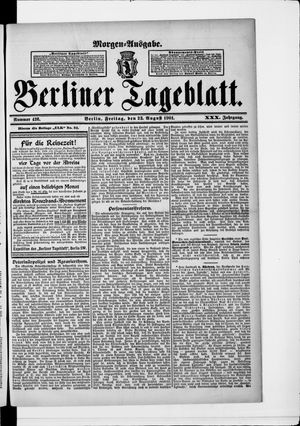 Berliner Tageblatt und Handels-Zeitung vom 23.08.1901