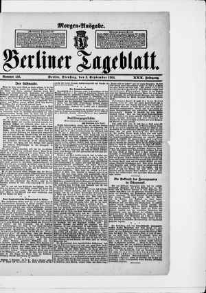 Berliner Tageblatt und Handels-Zeitung vom 03.09.1901