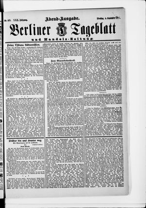 Berliner Tageblatt und Handels-Zeitung vom 03.09.1901