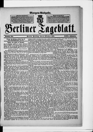 Berliner Tageblatt und Handels-Zeitung vom 04.10.1901