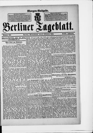 Berliner Tageblatt und Handels-Zeitung on Oct 5, 1901