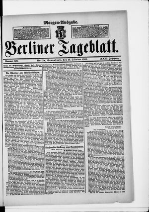 Berliner Tageblatt und Handels-Zeitung vom 12.10.1901