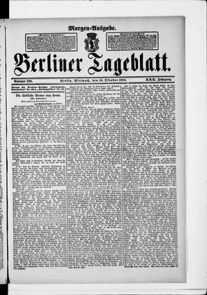 Berliner Tageblatt und Handels-Zeitung on Oct 16, 1901