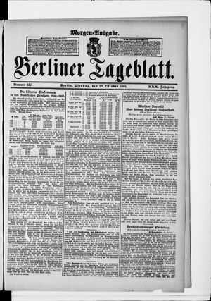 Berliner Tageblatt und Handels-Zeitung vom 22.10.1901