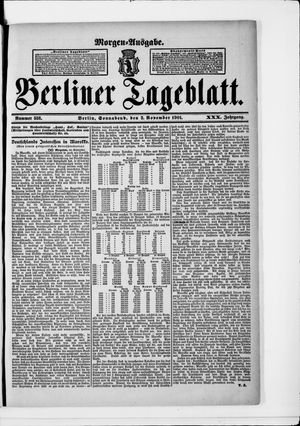 Berliner Tageblatt und Handels-Zeitung on Nov 2, 1901