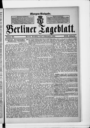 Berliner Tageblatt und Handels-Zeitung vom 05.11.1901