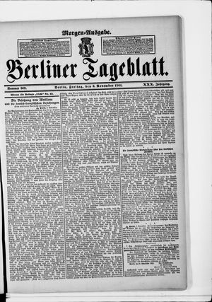 Berliner Tageblatt und Handels-Zeitung vom 08.11.1901