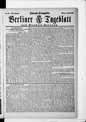 Berliner Tageblatt und Handels-Zeitung vom 02.12.1901