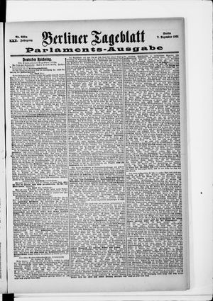 Berliner Tageblatt und Handels-Zeitung on Dec 7, 1901