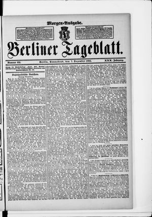 Berliner Tageblatt und Handels-Zeitung vom 07.12.1901