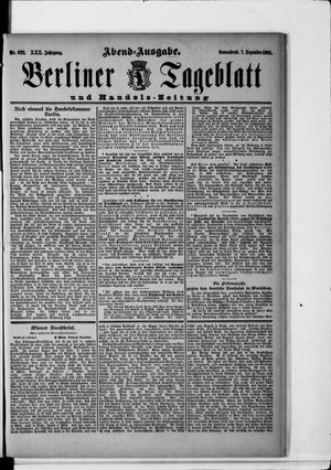 Berliner Tageblatt und Handels-Zeitung vom 07.12.1901