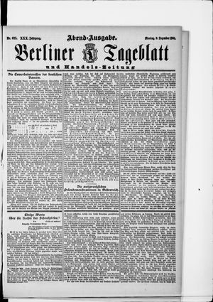 Berliner Tageblatt und Handels-Zeitung vom 09.12.1901