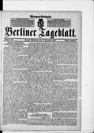 Berliner Tageblatt und Handels-Zeitung vom 11.12.1901
