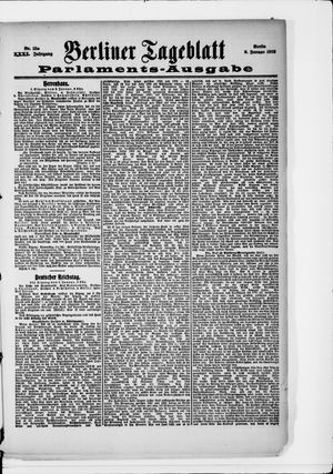 Berliner Tageblatt und Handels-Zeitung vom 09.01.1902