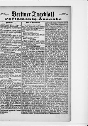 Berliner Tageblatt und Handels-Zeitung vom 10.01.1902