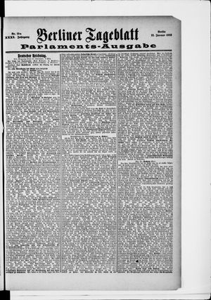 Berliner Tageblatt und Handels-Zeitung vom 12.01.1902