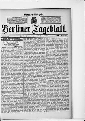 Berliner Tageblatt und Handels-Zeitung vom 16.01.1902
