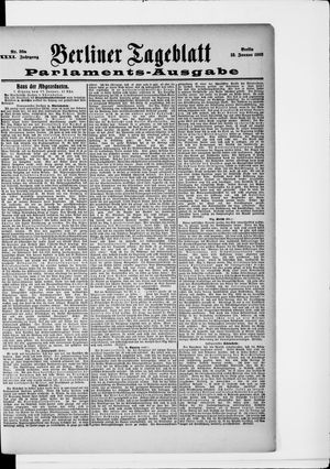 Berliner Tageblatt und Handels-Zeitung vom 18.01.1902