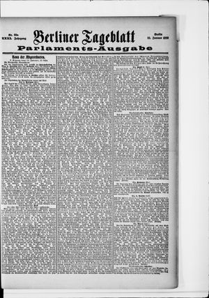 Berliner Tageblatt und Handels-Zeitung vom 19.01.1902