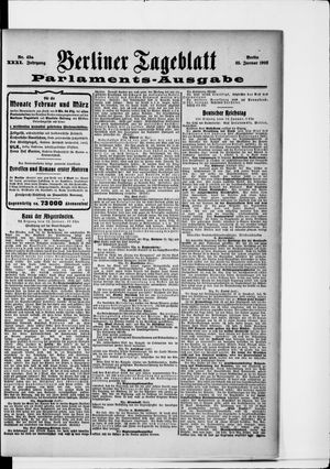 Berliner Tageblatt und Handels-Zeitung vom 25.01.1902