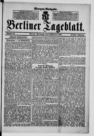 Berliner Tageblatt und Handels-Zeitung vom 05.02.1902