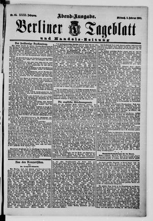 Berliner Tageblatt und Handels-Zeitung vom 05.02.1902