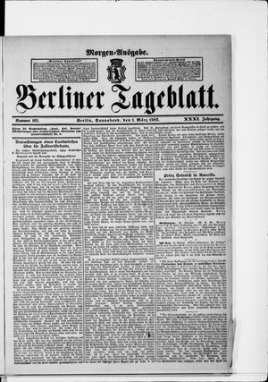 Berliner Tageblatt und Handels-Zeitung vom 01.03.1902