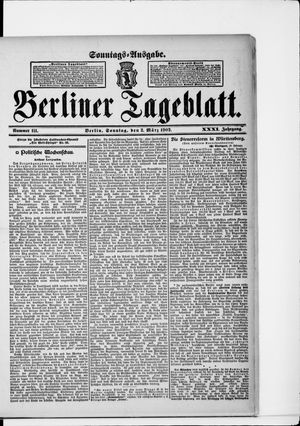 Berliner Tageblatt und Handels-Zeitung vom 02.03.1902
