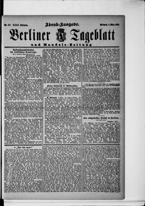 Berliner Tageblatt und Handels-Zeitung vom 05.03.1902