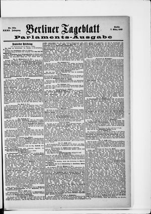 Berliner Tageblatt und Handels-Zeitung vom 07.03.1902