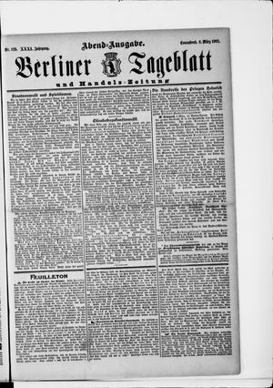Berliner Tageblatt und Handels-Zeitung vom 08.03.1902
