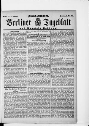Berliner Tageblatt und Handels-Zeitung vom 13.03.1902
