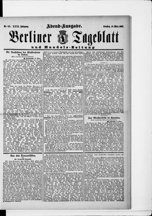 Berliner Tageblatt und Handels-Zeitung vom 18.03.1902