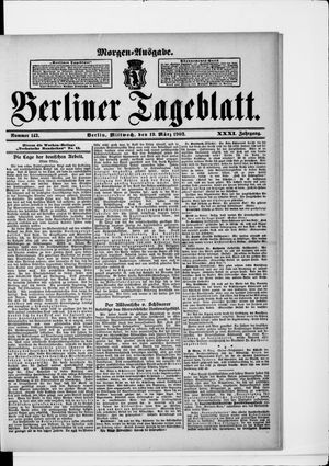 Berliner Tageblatt und Handels-Zeitung vom 19.03.1902
